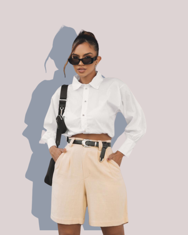 Camisa cropped